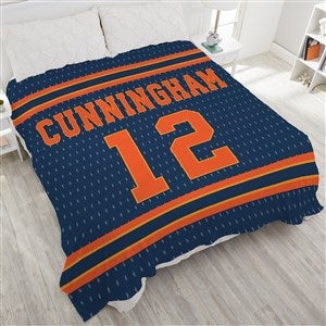 Sports Jersey Personalized 90x108 King Fleece Blanket - 29659-K