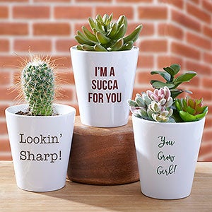 Expressions Personalized Mini Flower Pot - 29662