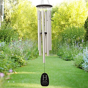 Family Initial Personalized Amazing Grace Premium Wind Chimes - 29664