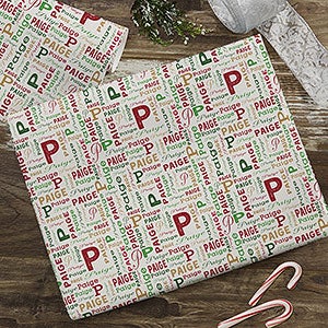  InterestPrint Custom Name Gift Wrapping Paper