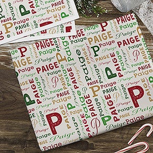  FnprtMo Christmas Wrapping Paper Clearance Black Custom Wrapping  Paper with Logo Birthday Wrapping Paper Customized Name Christma Wrapping  Paper Roll : Health & Household