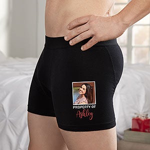 Property Of... Personalized Photo Boxer Briefs - 29674