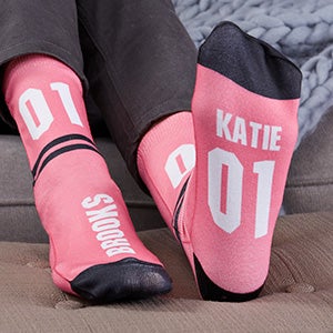 Athletic Number For Her Personalized Adult Socks - 29686