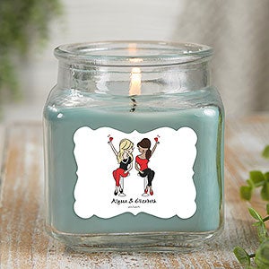 Best Friends philoSophie's® Personalized 10 oz. Eucalyptus Mint Candle Jar - 29688-10ES