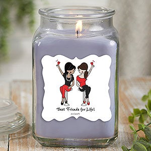 Best Friends philoSophie's® Personalized 18 oz. Lilac Candle Jar - 29688-18LM