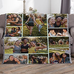 Photo Collage For Her Personalized 56x60 Woven Throw - 29700-A
