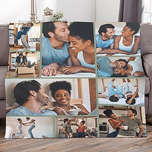 Photo Collage For Couples Personalized 60x80 Plush Fleece Blanket - 29702-FL