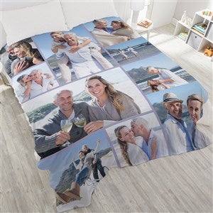 Photo Collage For Couples Personalized 90x108 Plush King Fleece Blanket - 29702-K
