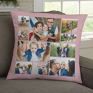 Photo Collage For Her Personalized 18-inch Throw Pillow - 29707-L
