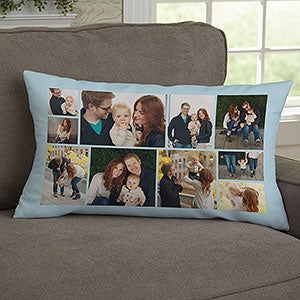 Photo Collage For Her Personalized Lumbar Throw Pillow - 29707-LB