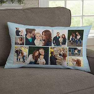 Photo Gallery For Her Personalized Lumbar Velvet Throw Pillow - 29707-LBV