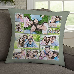 Photo Collage For Him Personalized 18-inch Throw Pillow - 29708-L