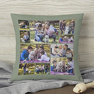 Photo Collage For Pet Personalized 14-inch Throw Pillow - 29712-S