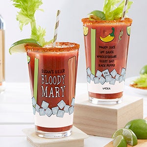 Famous Recipe Personalized 16oz. Bloody Mary Glass - 29740-P