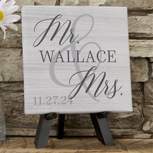 Married Couple Personalized Mini Canvas Print 5x5 - 29796-5x5