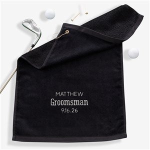 Wedding Party Personalized Golf Towel - 29797