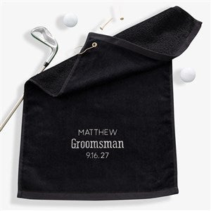 Wedding Party Personalized Golf Towel - 29797