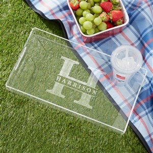 Lavish Last Name Personalized Acrylic Serving Tray