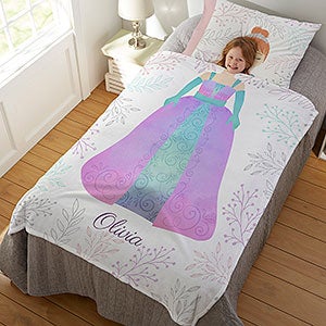 Princess Character Personalized 50x60 Lightweight Fleece Blanket - 29871-LF