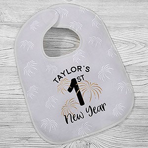 First New Years Personalized Baby Bib - 29874-B