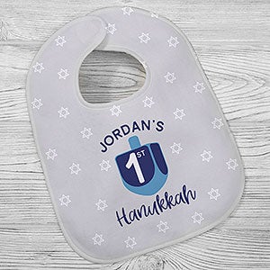 First Hanukkah Personalized Baby Bib - 29879-B