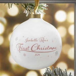 Babys First Christmas Personalized Ball Ornament - Girl - 29922-G