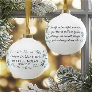 Serene Memorial Personalized Ball Ornament - 29924