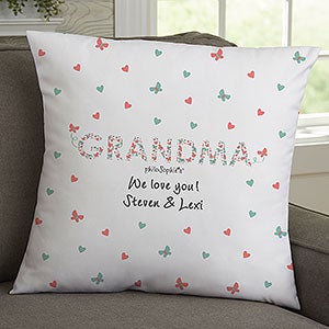Floral Mom philoSophies® Personalized  18 Throw Pillow - 29936-L