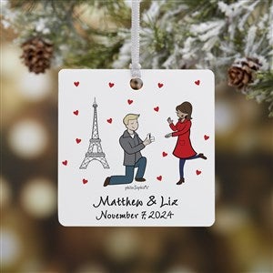 Paris Engagement philoSophies Personalized Ornaments - 1 Sided Metal - 29950-1M