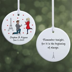 Paris Engagement philoSophies® Personalized Ornaments- 2.85 Glossy - 2-Sided - 29950-2