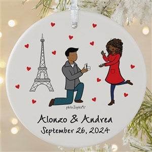 Paris Engagement philoSophies Personalized Ornaments - 1 Sided Matte - 29950-1L