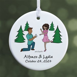 Engagement In the Park philoSophies® Personalized Ornament- 2.85Glossy 1-Sided - 29953-1