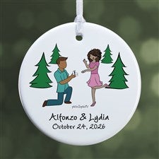 Engagement In the Park philoSophies® Personalized Ornament- 2.85Glossy 1-Sided - 29953-1