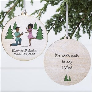 Engagement In the Park philoSophies® Personalized Ornament- 3.75 Wood 2-Sided - 29953-2W