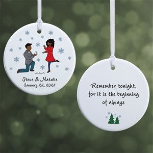Winter Engagement philoSophies® Personalized Ornaments- 2.85 Glossy - 2-Sided - 29954-2