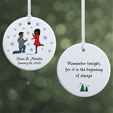 Winter Engagement philoSophies® Personalized Ornaments- 2.85 Glossy - 2-Sided - 29954-2