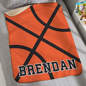 Basketball Personalized 30x40 Sherpa Blanket - 29965-SS