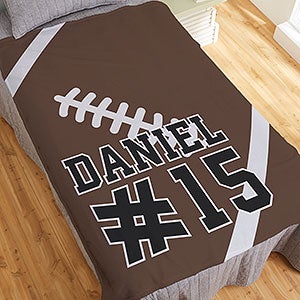 Football Personalized 50x60 Plush Fleece Blanket - 29966-F