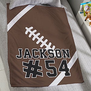 Football Personalized 30x40 Plush Fleece Blanket - 29966-SF