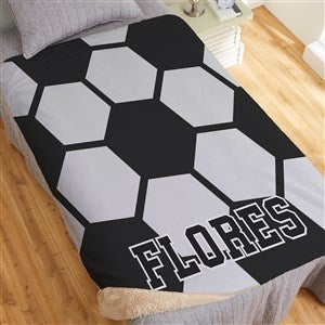 Soccer Personalized 60x80 Sherpa Blanket - 29967-SL