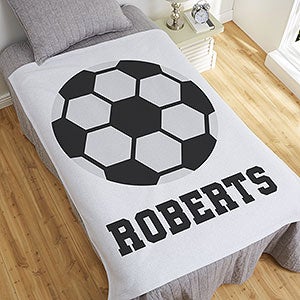 Soccer Personalized 50x60 Sweatshirt Blanket - 29967-SW