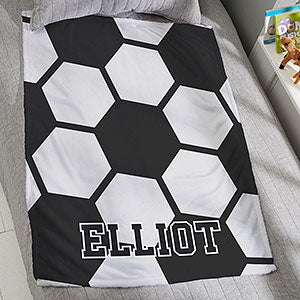 Soccer Personalized 30x40 Plush Fleece Blanket - 29967-SF