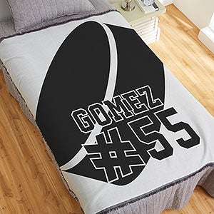 Hockey Personalized 56x60 Woven Throw - 29968-A