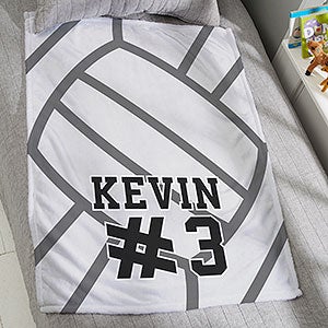 Volleyball Personalized 30x40 Plush Fleece Blanket - 29969-SF