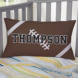 Football Personalized Lumbar Throw Pillow - 29975-LB