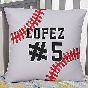 Baseball Personalized 18-inch Throw Pillow - 29979-L