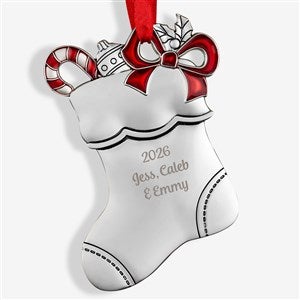 Write Your Own Personalized Christmas Stocking Metal Ornament - 29986