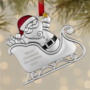 Write Your Own Santa's Sleigh Personalized Metal Ornament - 29987