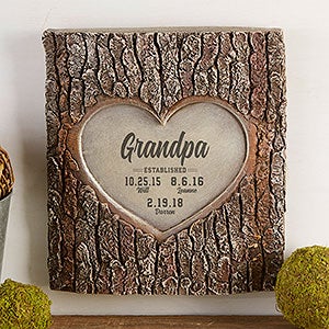 Established Personalized Resin Tree Trunk Sculpture - 30038