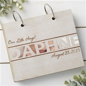 Family Name Personalized Whitewash Wood Photo Album - 30046-W